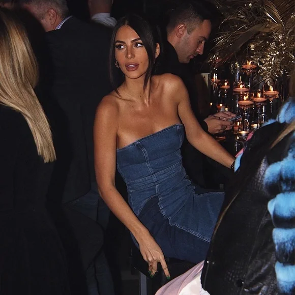 Zara Blue Patchwork Denim Dress - Picture 4 of 17